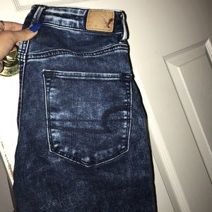 bleached AE jeans