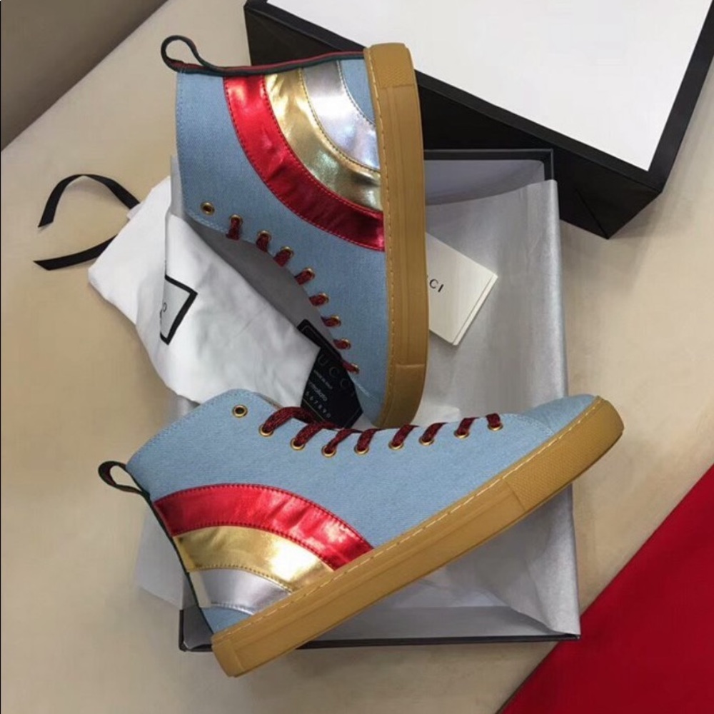 Gucci denim shoes