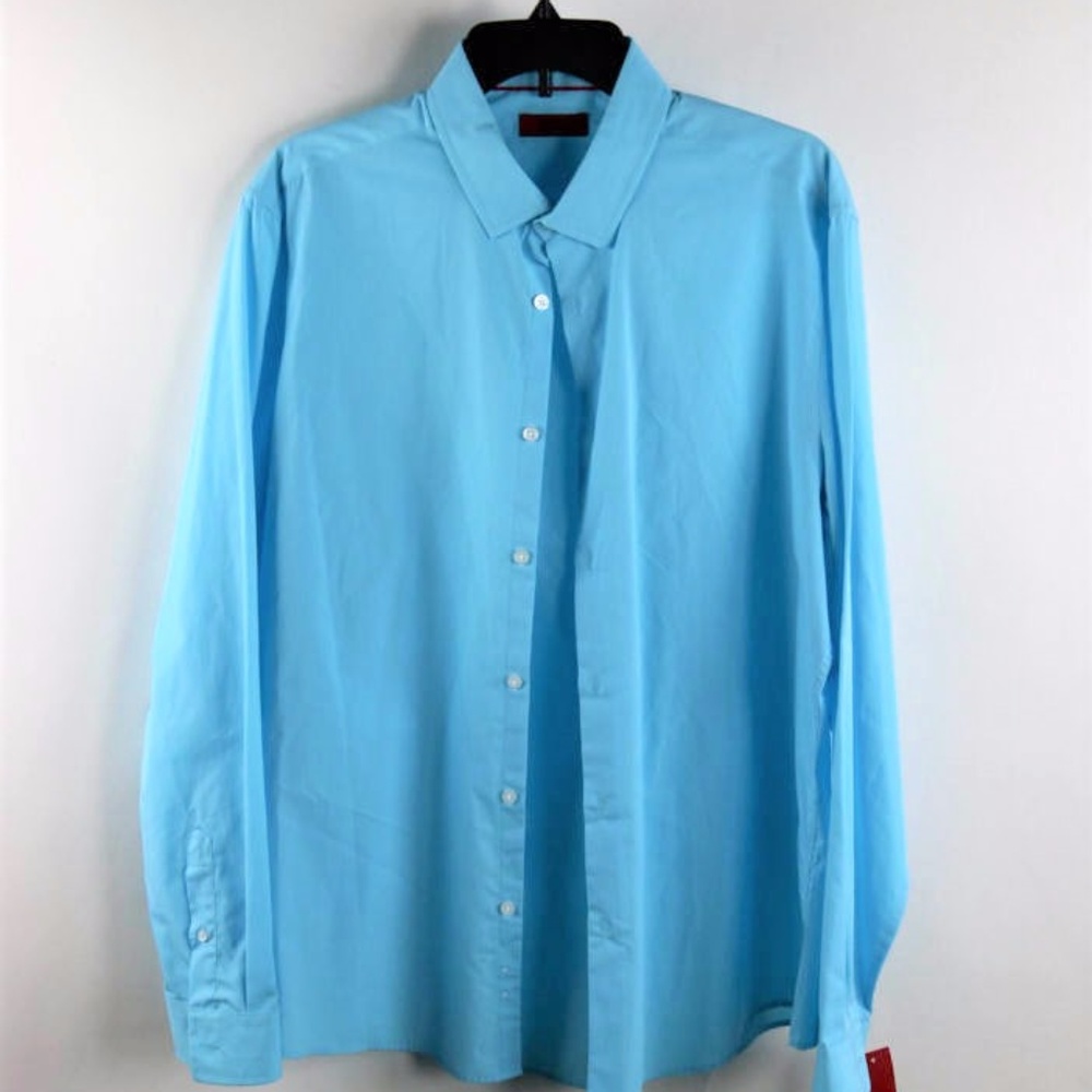 Alfani Mens Slim Fit Dress Shirt Size L