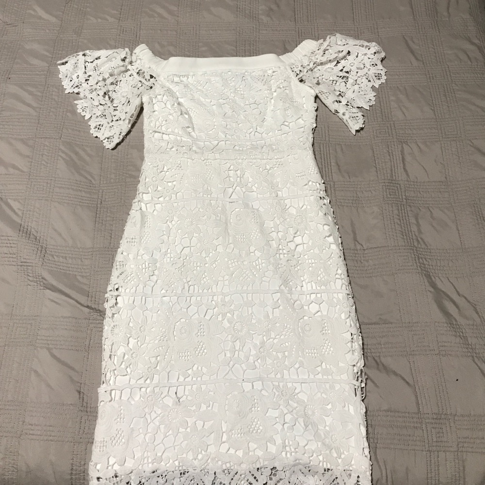 Lulus White Lace Dress
