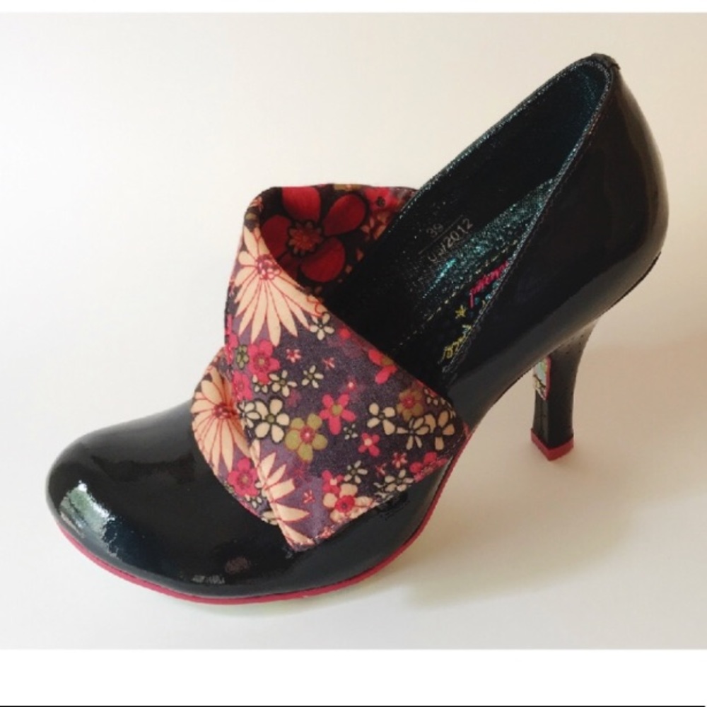 Irregular Choice Purple Floral Heels US 8.5