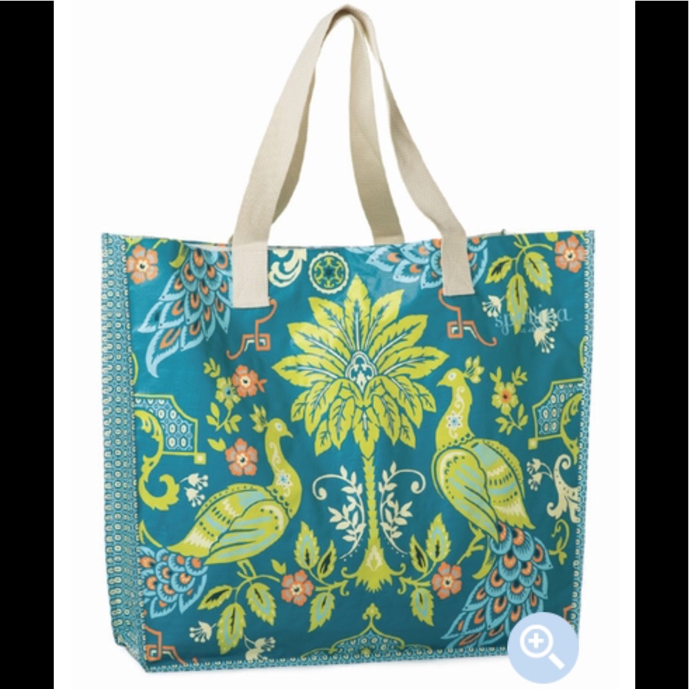 Peacock Manor Jumbo Market Bag.