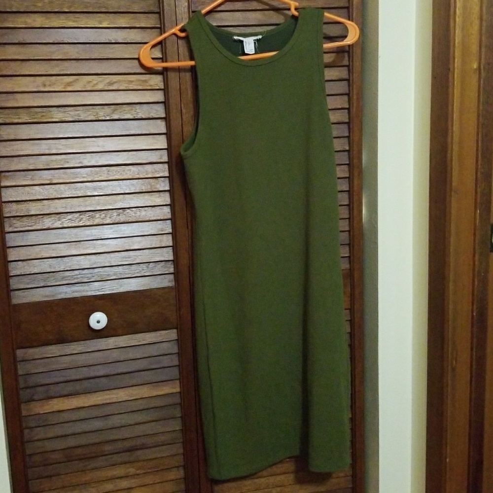 Fitted rib dress