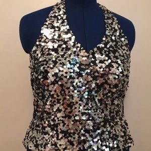 Sequin Boutique Halter Top