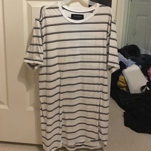 Pacsun essential everyday striped scallop tee