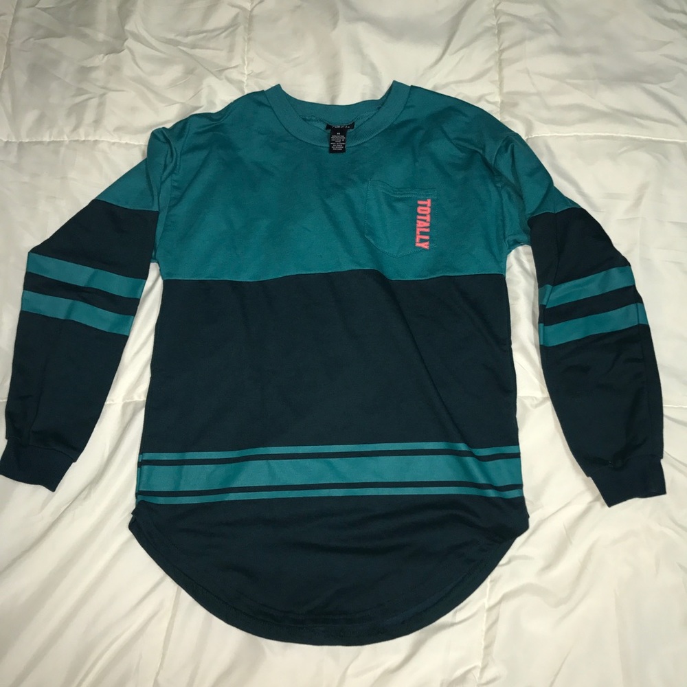 Teal "totally awesome" shirt