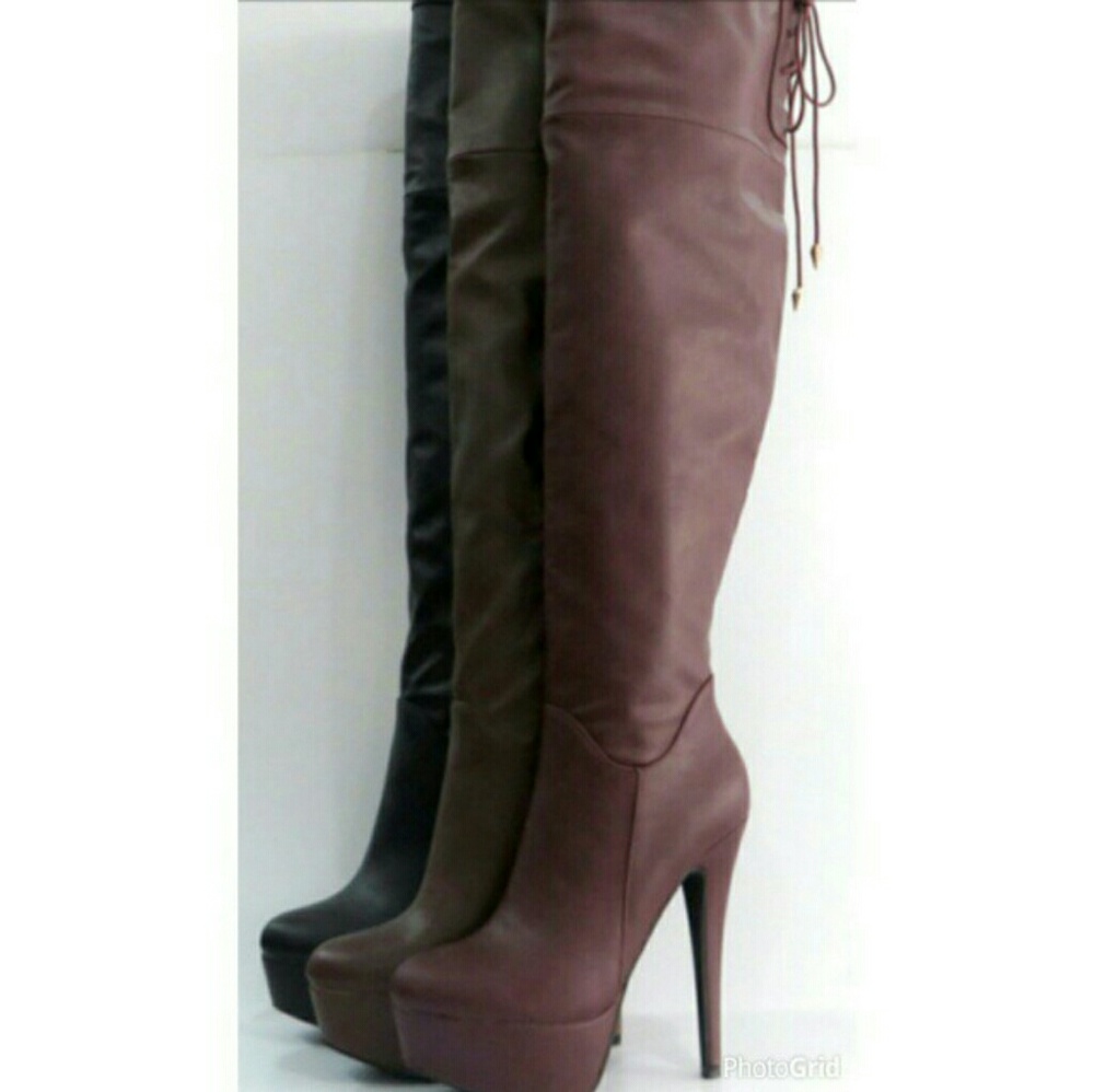 Burgundy/Wine Color Boots|