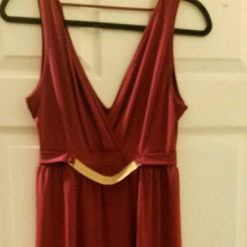Burgundy formal dress