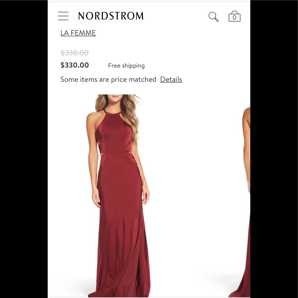 La Femme Cutout Gown