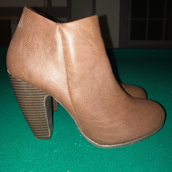 Brown Heeled Bootie - Picture 1 of 3