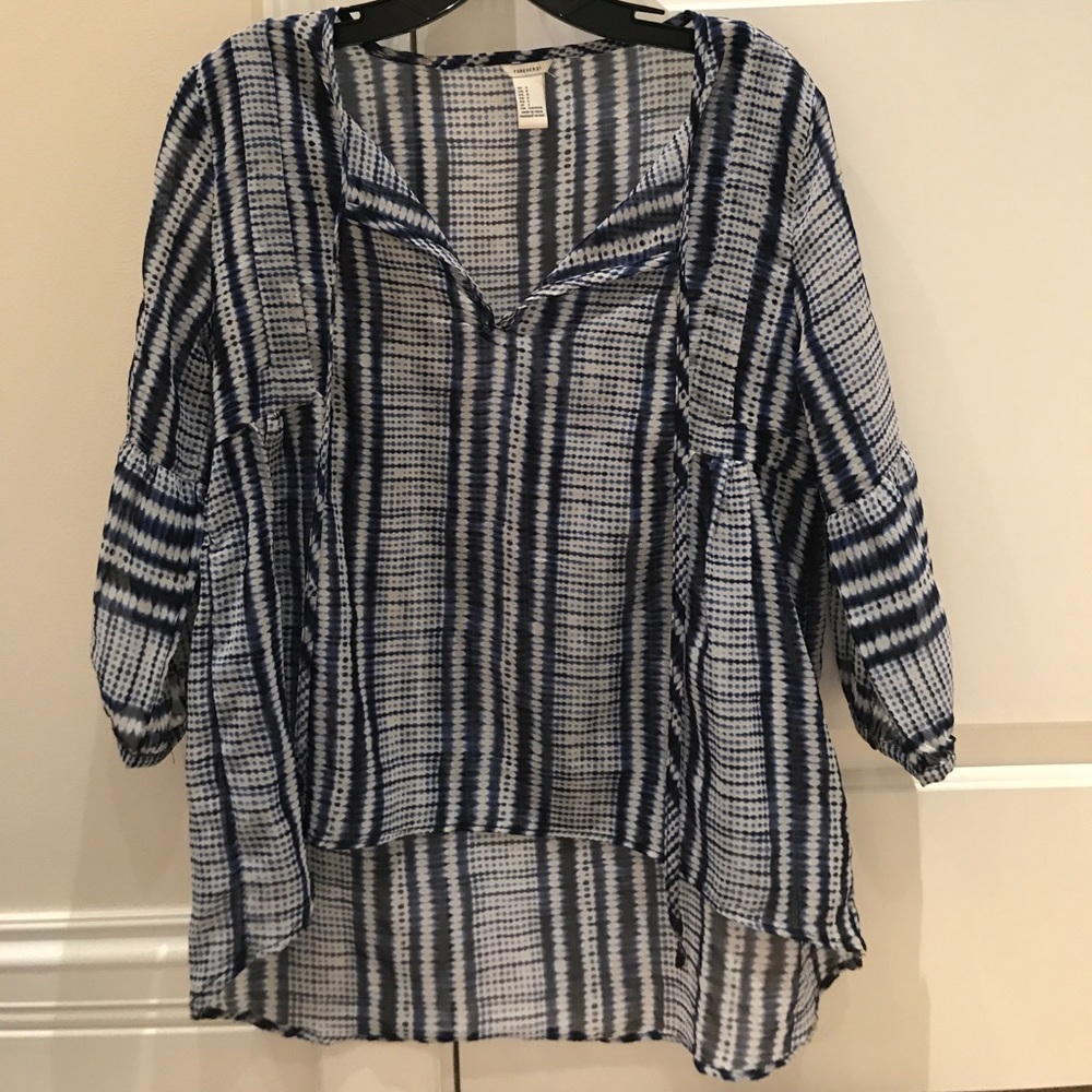 Sheer Forever 21 Blouse