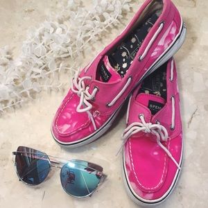 Pink Tie Dye Sperry Top-sider