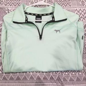 Limited Edition PINK mint half zip sweater