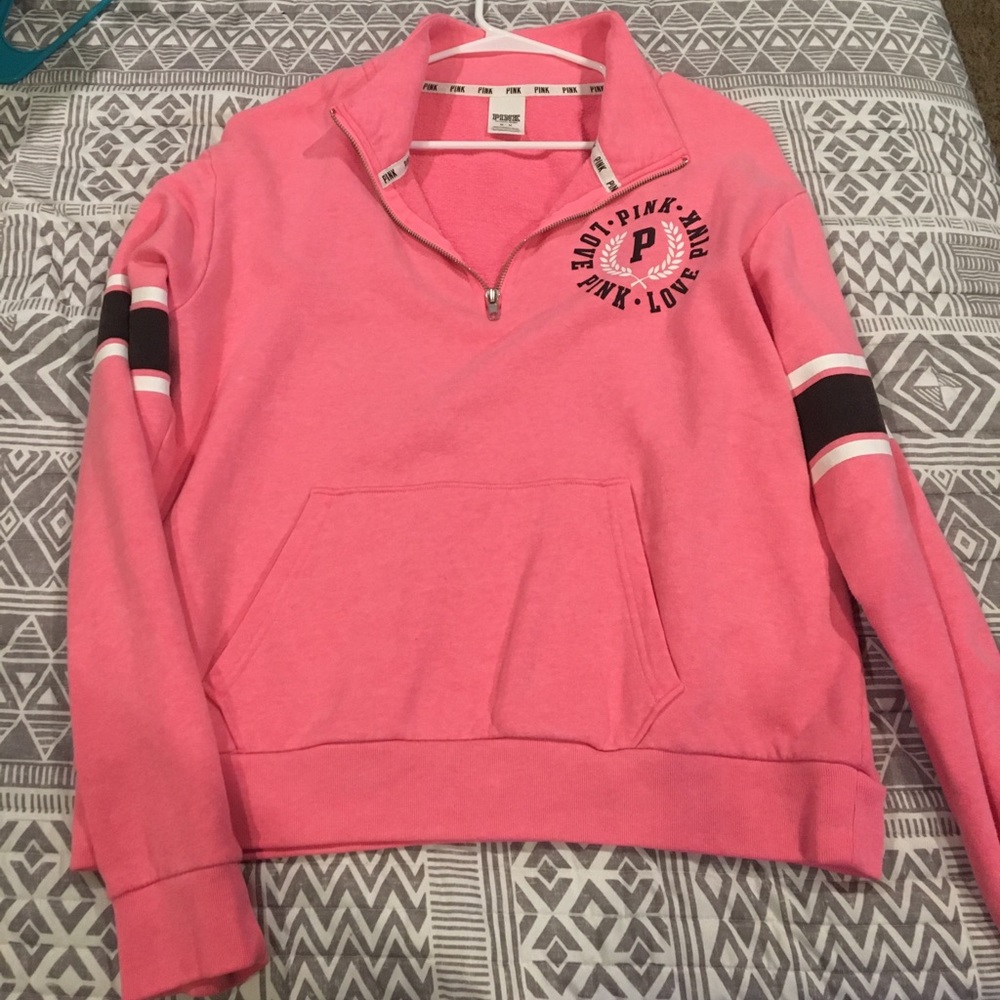 SOLD PINK Half Zip