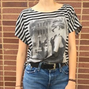 vintage Audrey Hepburn graphic tee