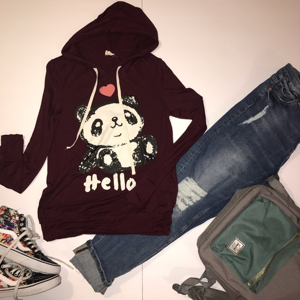 Four Girlz Panda Hoodie