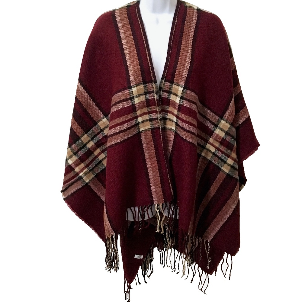 Fall Favorite! Plaid Wrap With Tassel Hem - Picture 2 of 3