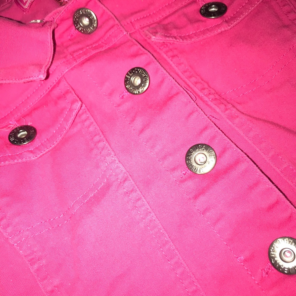 Hot pink vest girly flirty