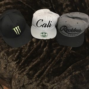 ‼️3 HATS‼️Y&R, Big Bear SnapBack Monster Energy