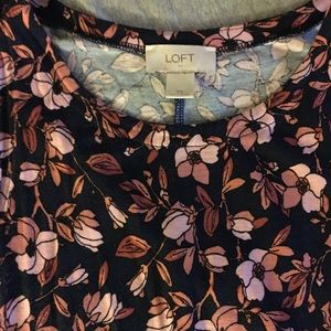 LOFT floral swing dress