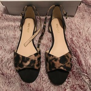 Nine West ankle strap flats