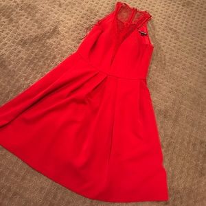 The sexiest red dress ever! Red lace & deep V The sexiest red dress ever! Red lace & deep V