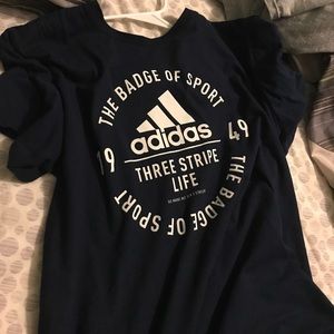 Adidas 3 stripe shirt
