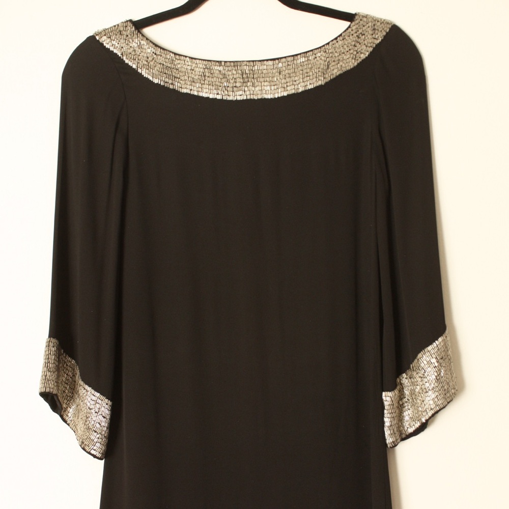 Alice+Olivia tunic bell sleeve beaded dress