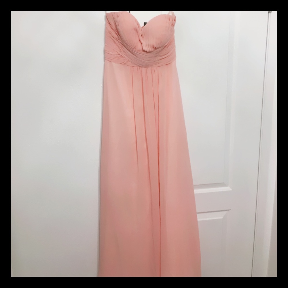 Light pink bridesmaid dress