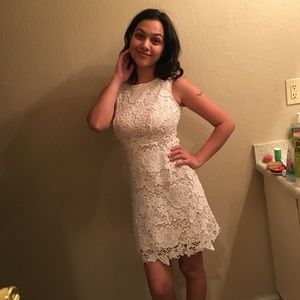 White lace LOFT dress