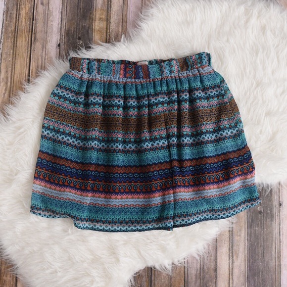 Boho skirt. Bohemian multi colored skirt. Mossimo - Picture 1 of 5