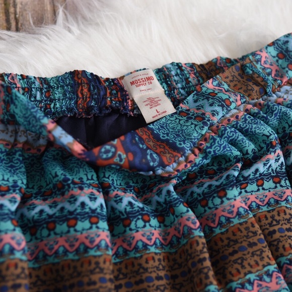 Boho skirt. Bohemian multi colored skirt. Mossimo - Picture 3 of 5