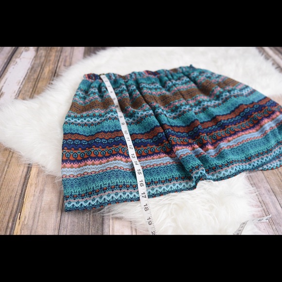 Boho skirt. Bohemian multi colored skirt. Mossimo - Picture 5 of 5