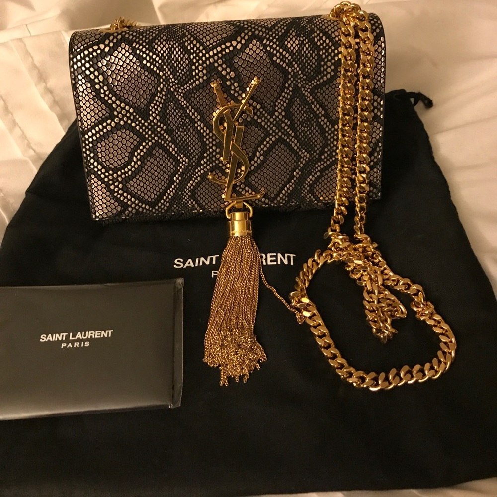 Saint Laurent Kate tassel monogram bag