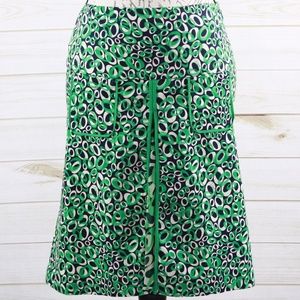 DVF Abstract Print Green Skirt