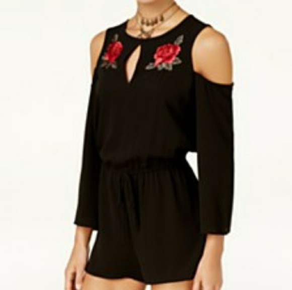 BeBop Embroidered Romper - Picture 1 of 3