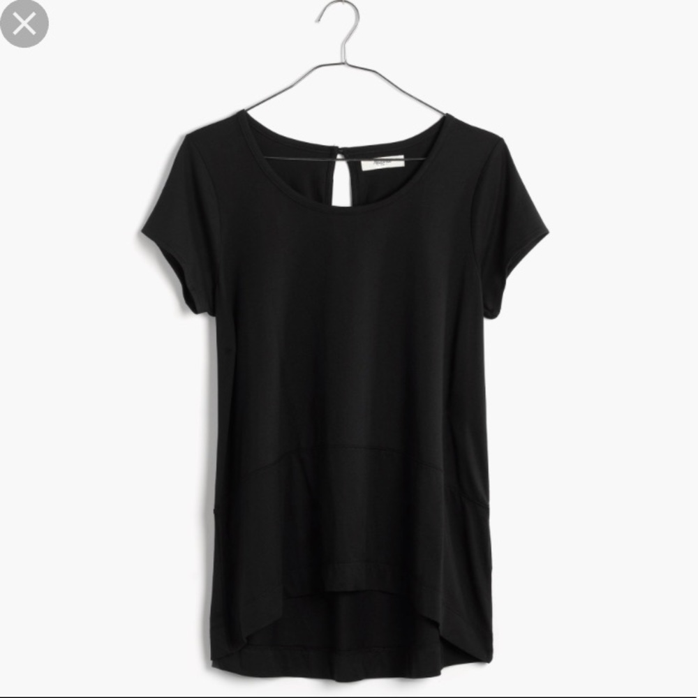 Madewell Black Folkchord Tee Size Medium VGC