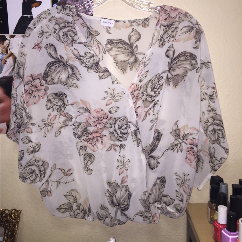 Loose floral top