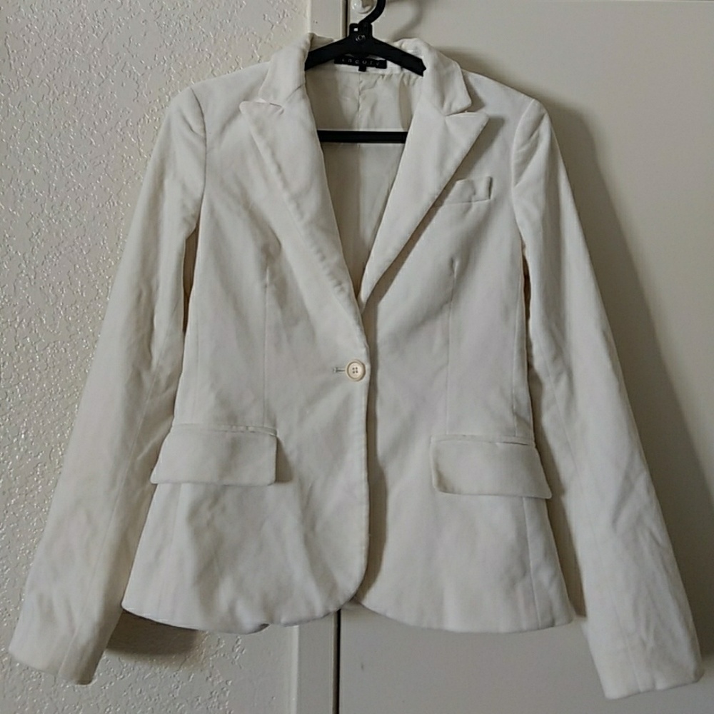 Theory Size 4 Light beige one Button Style Blazer