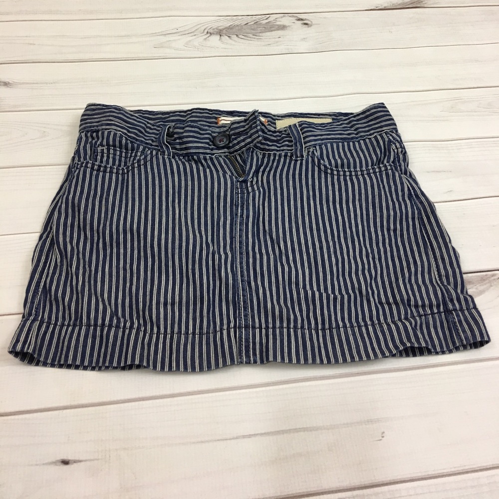 Gap jeans stripe skirt