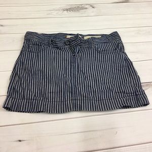 Gap jeans stripe skirt