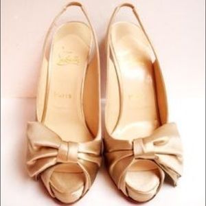 Christian Louboutin Noeud Champagne Nude Pump 6.5