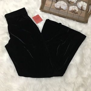 Mossimo Supply Co. Black Velvet Wide Leg Pants Mossimo Supply Co. Black Velvet Wide Leg Pants
