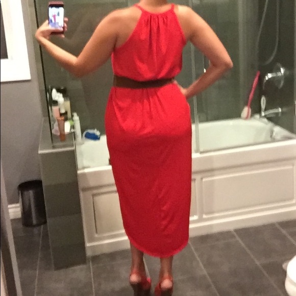 🔥Classic sleek & sexy maxi dress with from slit - Picture 3 of 4