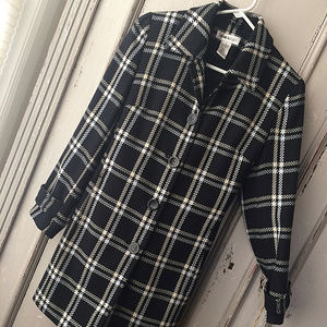 Jones & Co Plaid Coat