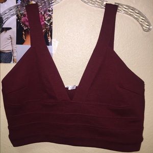 Red crop top