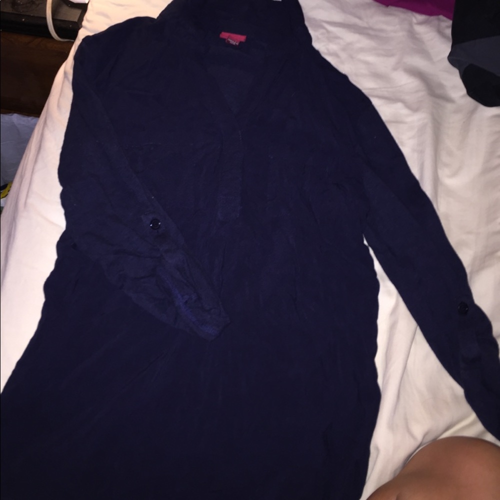 Navy blue blouse