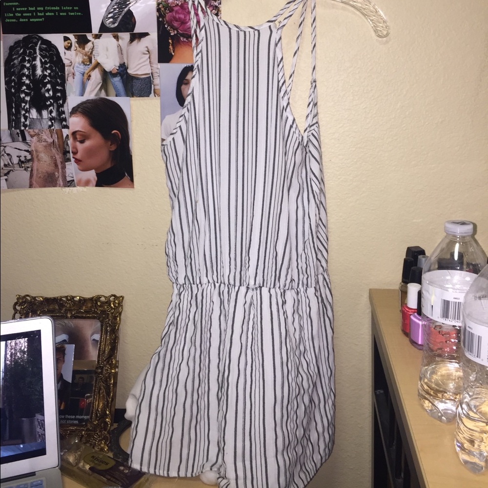 Striped romper
