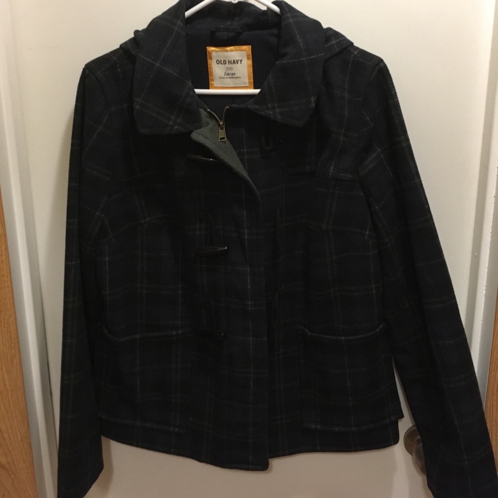 Old Navy Large hooded pea coat