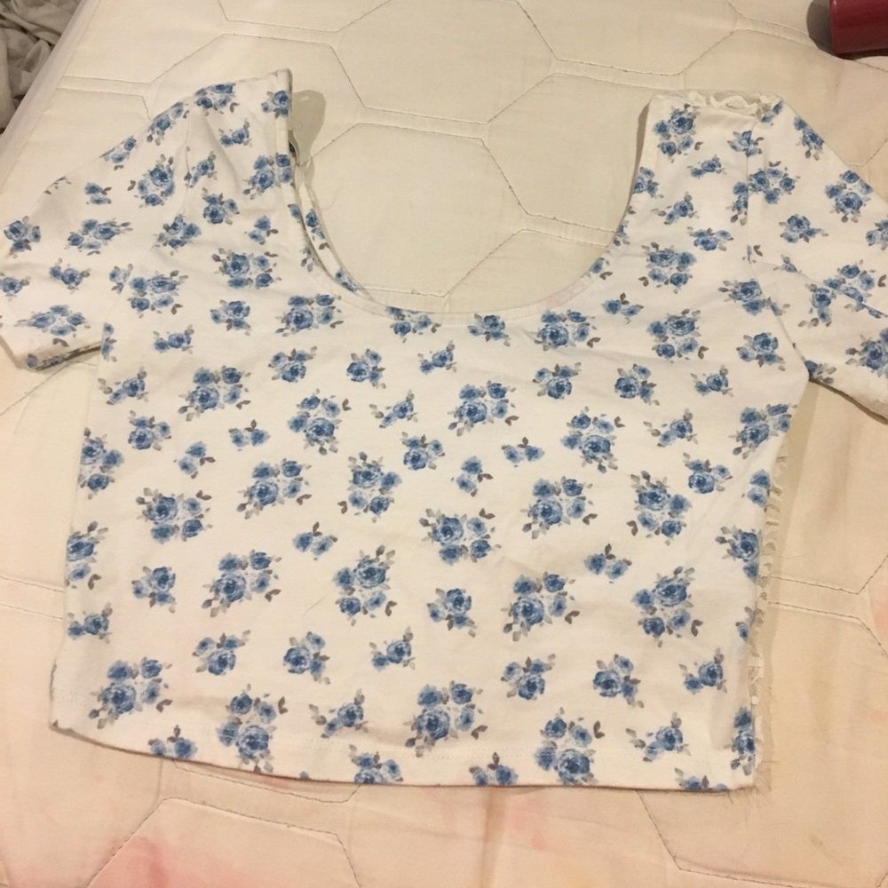 Flower crop top